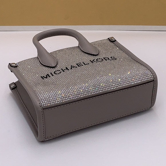 MICHAEL KORS MIRELLA XSMALL SHOPPER CROSSBODY PEARL GREY COLOR - Picture 14 of 16